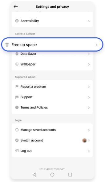 free up space