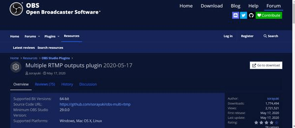 How do I install the OBS Multiple RTMP plugin on Windows and MacOS 