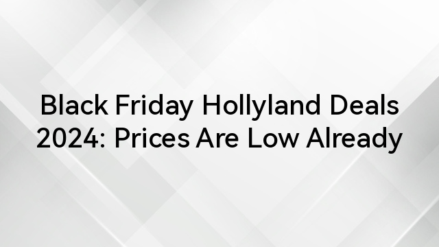 Black Friday Hollyland Deals 2024: Prices Are Low Already