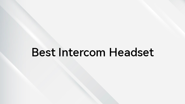 Best Intercom Headset